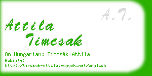 attila timcsak business card