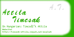 attila timcsak business card